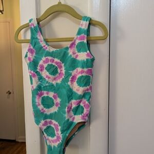 Crewcuts Teal and Purple Swimsuit 4-5